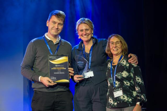 Vinnare av Stora Kreditpriset i kategorin företag