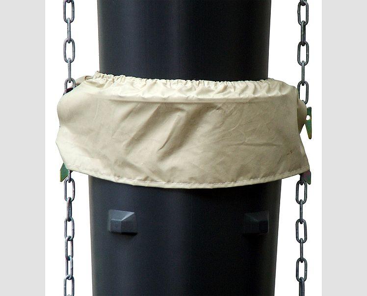 Mellaninkast med galvad vajer, till störttrumma