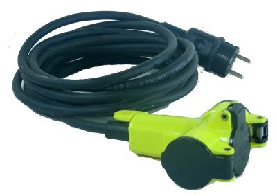 Grenuttag MJ tre uttag med sladd 10 m 220 volt