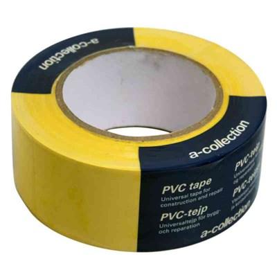 Byggtejp GUL A-COLLECTION PVC 50mmx50m