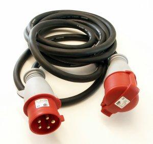 Kabel kopplad 5 m för bodar 32 Amp