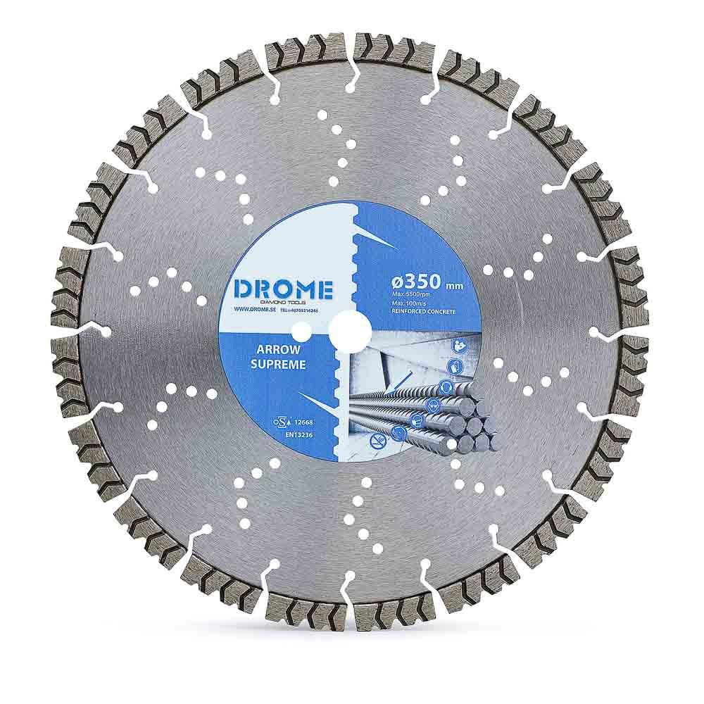 Diamantkapskiva 350mm (Drome)