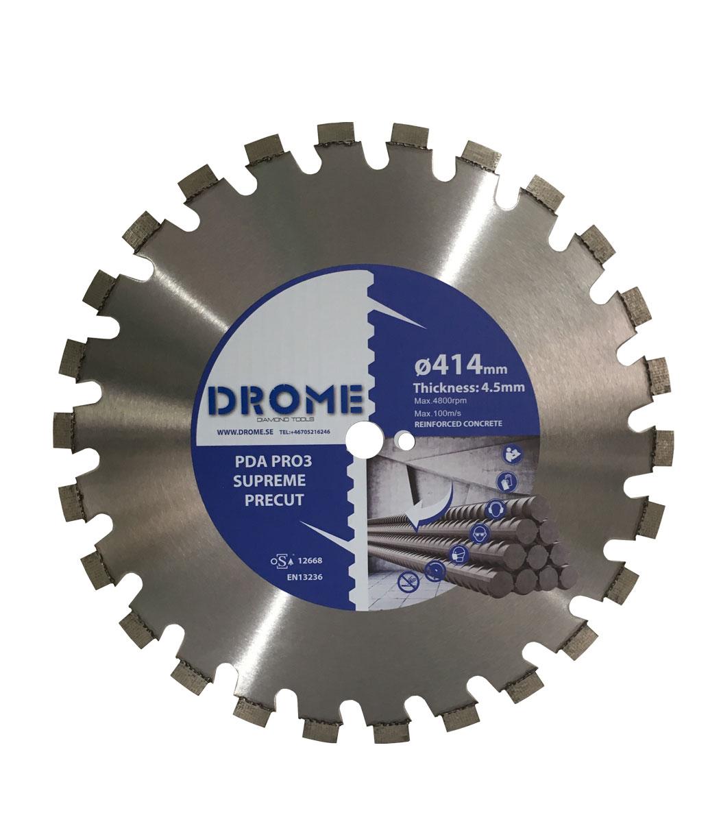 Diamantkapskiva Precut 414mm(Drome) (S)