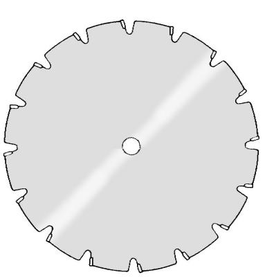 Hårdmetallklinga Katastrof 350-3,7-25,4-24T