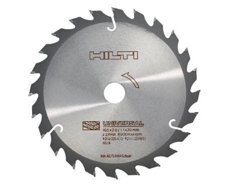 Sågklinga HM SCB WU 165x20 z24 A