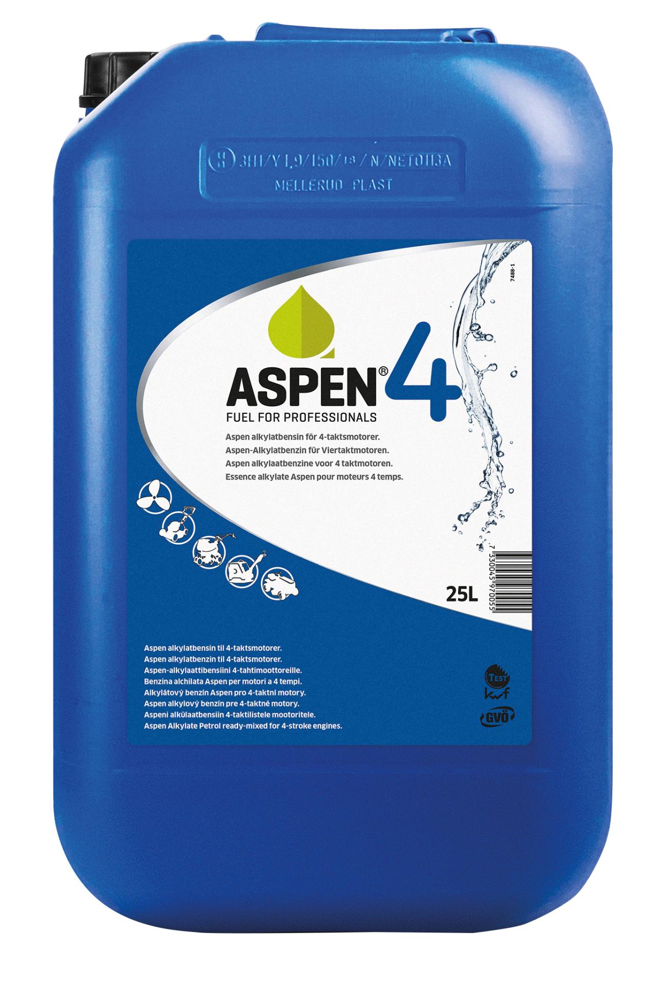 Alkylatbensin Aspen 4-takt 25L dunk