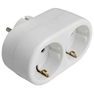 Grenuttag med 3 uttag 20cm gummikabel