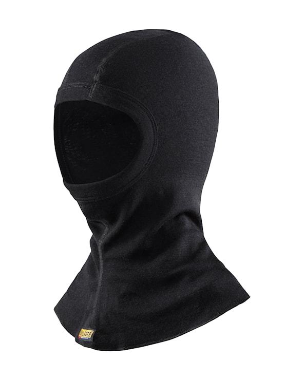 Balaclava Svart 100% Merinoull