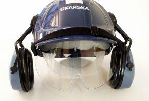 Hjälmvisir plast  för hjälm 20cm