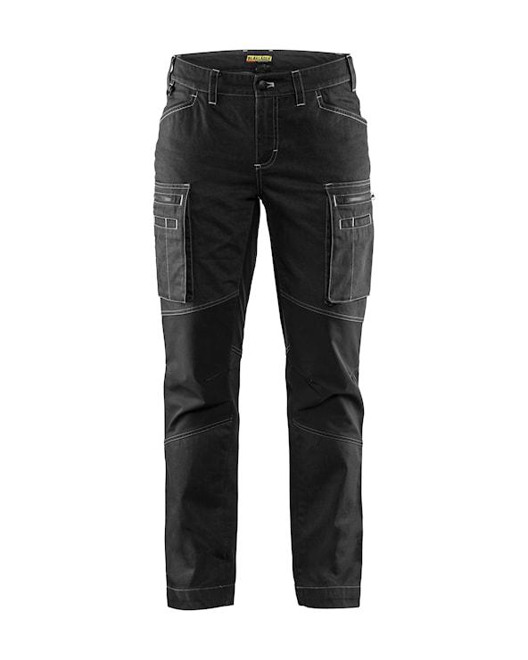 Servicebyxa stretch dam svart strl C46