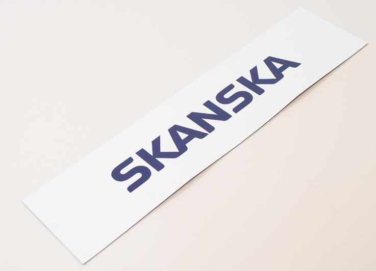 Skanska skylt plan 1250x500mm