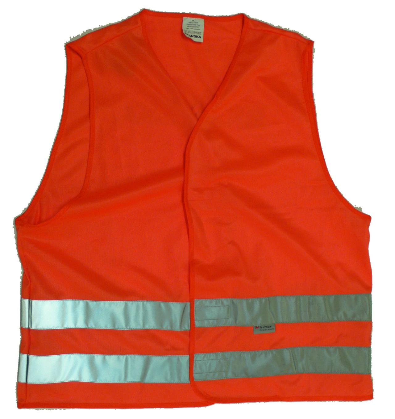 Varselväst orange  ''Skanska + besökare''