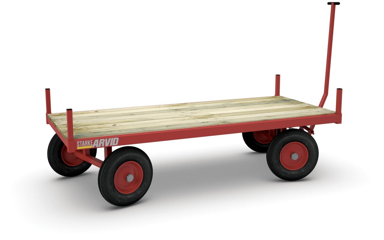 Transportvagn 4-hjulsstyrd