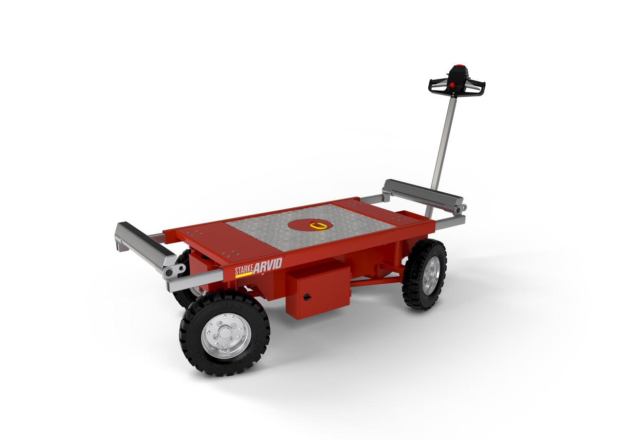 Transportvagn för gipshantering, eldriven