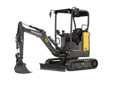 Minigrävare på band < 2ton