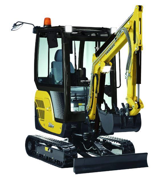 Minigrävare på band < 2ton