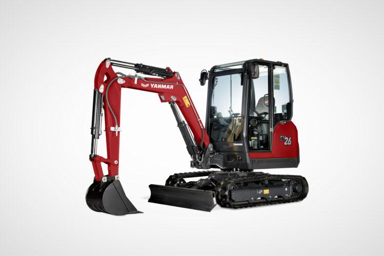 Grävare på band < 3 ton