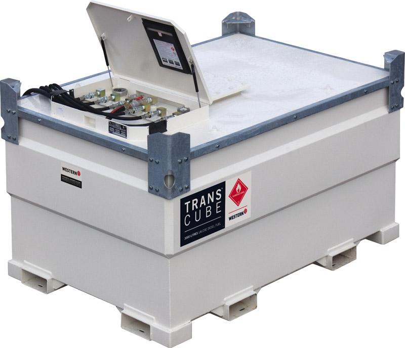 Dieseltank, 3000 L, med pump