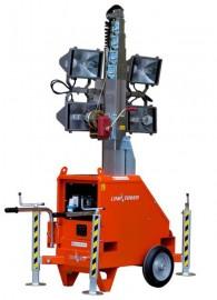 Belysningsmast, teleskopisk upp till 7 m