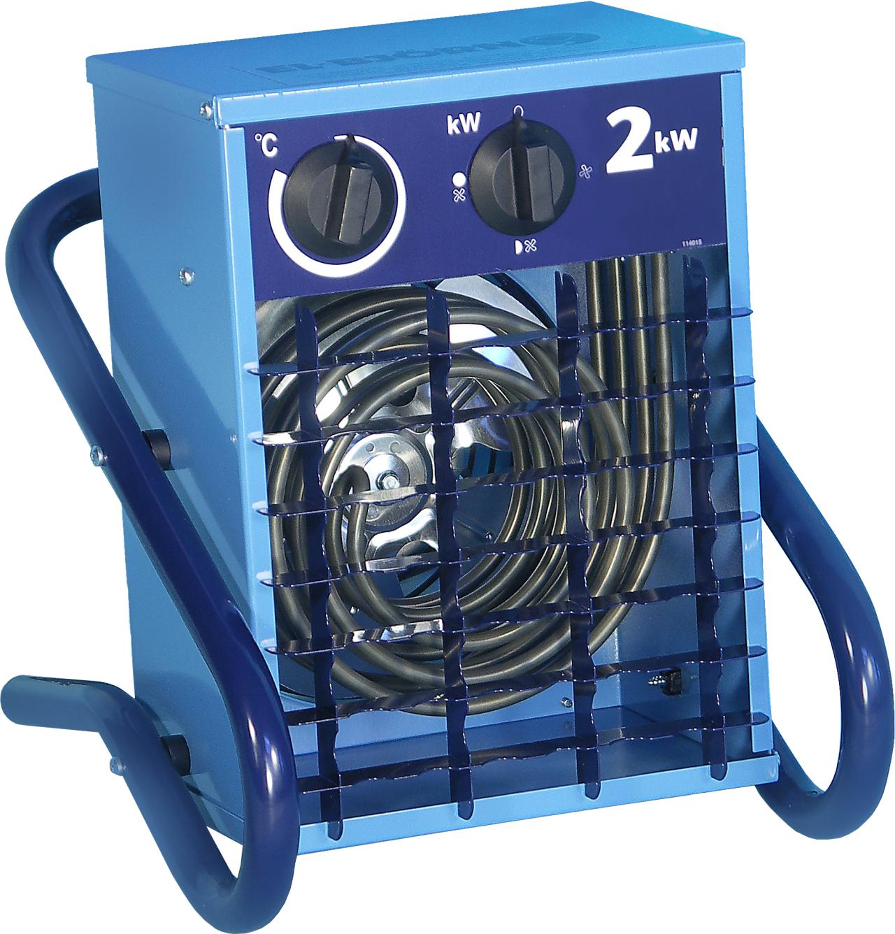 Varmluftsfläkt, eldriven, <3 kW