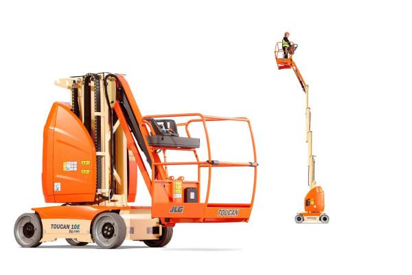 Pelarlift med jibb, el, plattformshöjd < 9 m