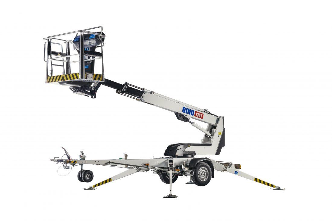 Släpvagnslift teleskop, el, plattformshöjd < 13 m