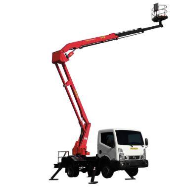 Bilmonterad lift med stödb, plattformshöjd < 22 m