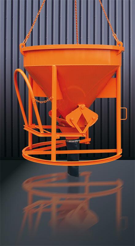 Betongbask, vägg < ca 1000 L