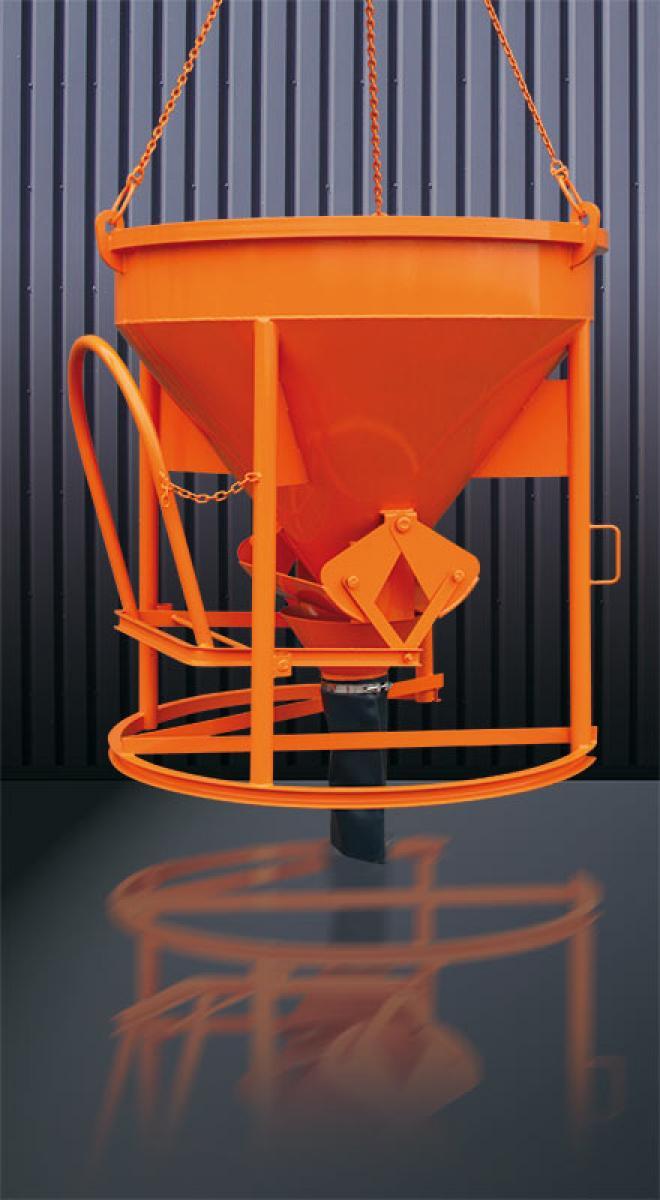 Betongbask, vägg, ratt