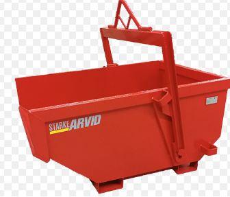 Materialbask, självtömmande, 2000 L