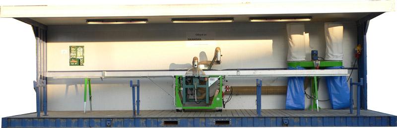 Sågstation, inkl. sågutrustning