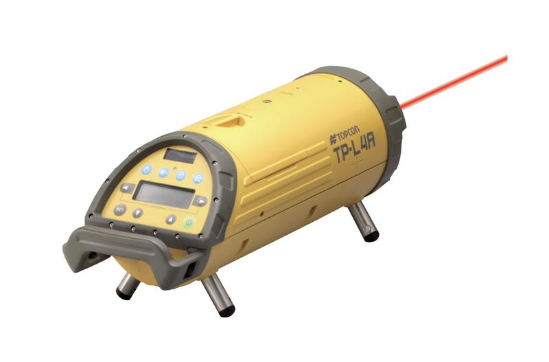 Rörläggningslaser, rött ljus