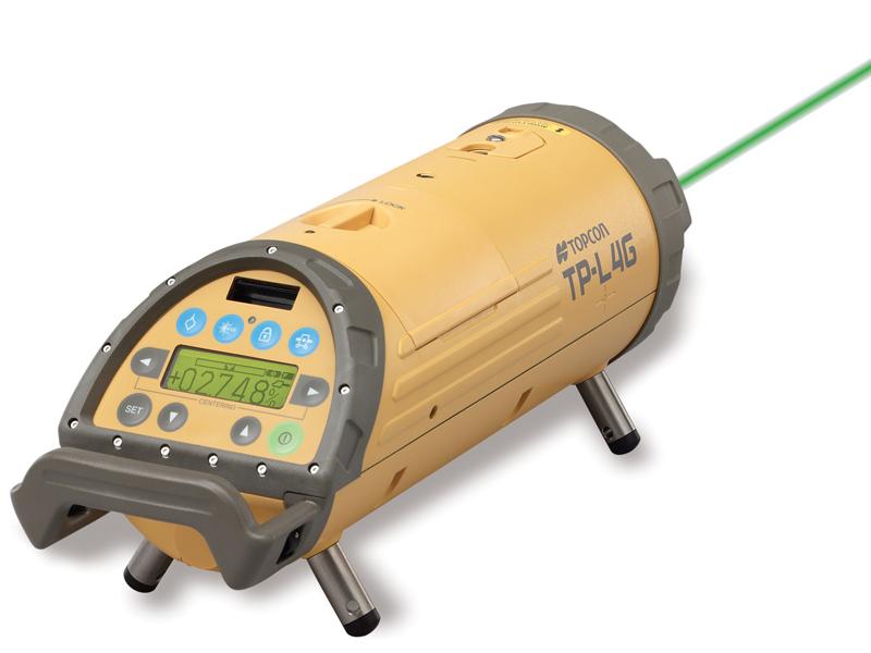 Rörläggningslaser, grönt ljus