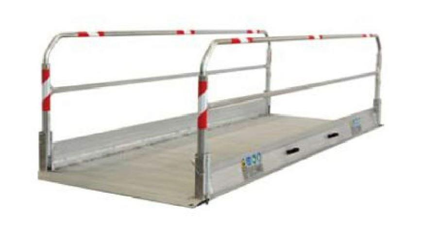 Gångbro med räcke, ≤ 6m