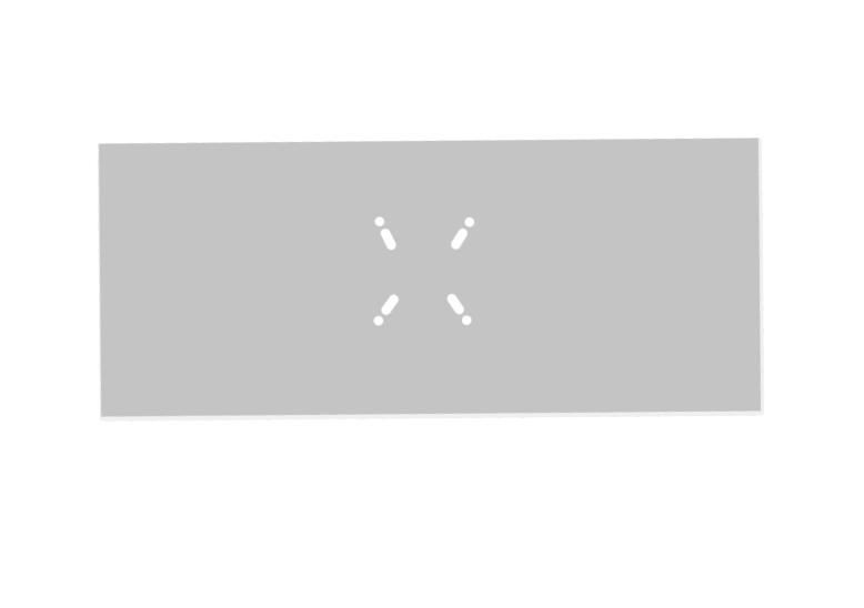 Körplåt av stål, 4 x 2 m