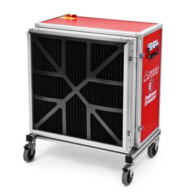 Luftrenare, luftflöde 2000 m3/h