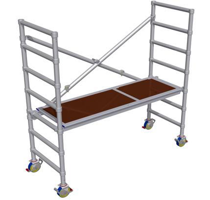 Aluminiumställning bred, 2 - 6 m